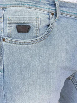 Wam Denim Jeans|Alexia Faded Blue Slim Fit Jeans