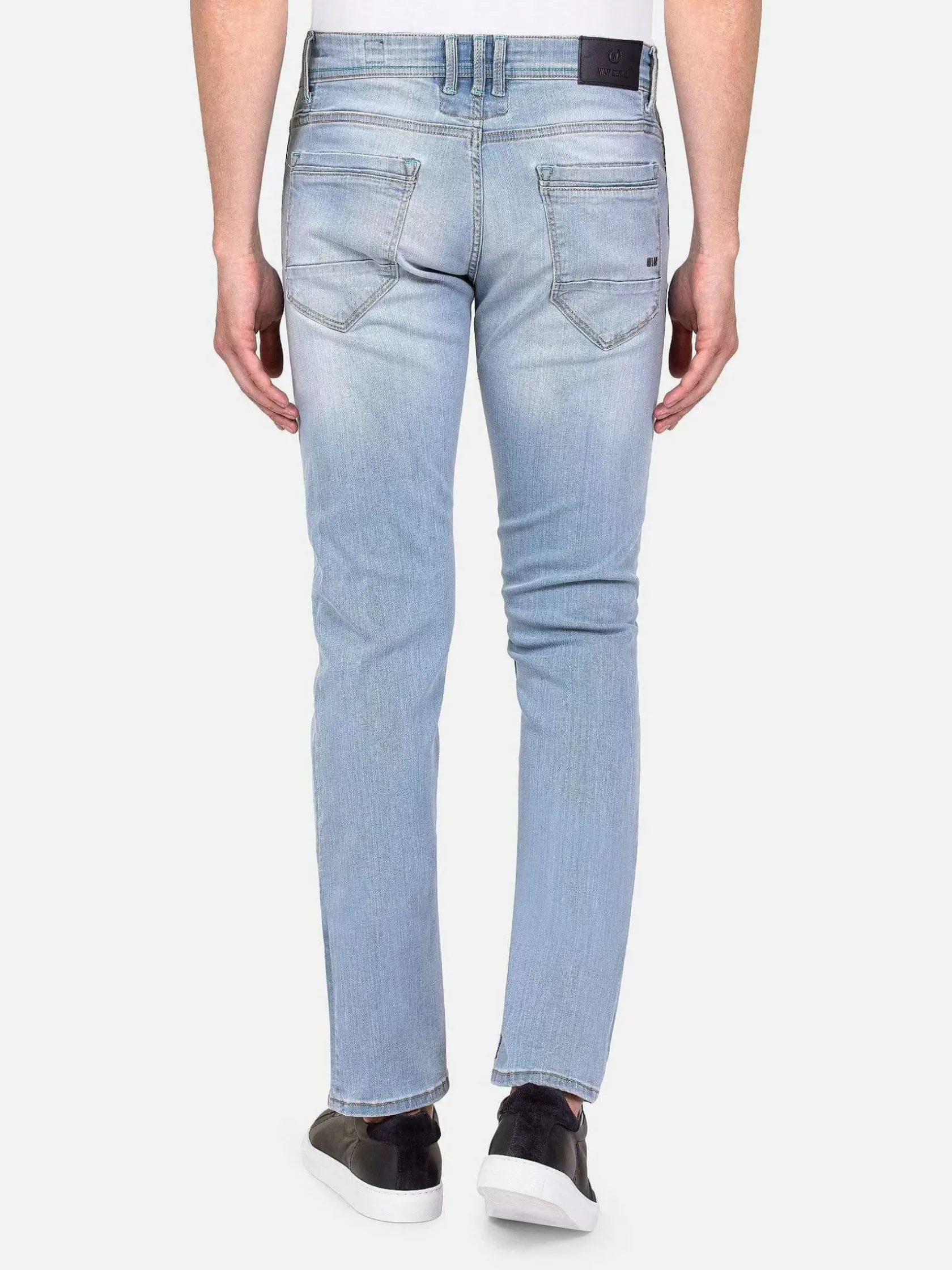 Wam Denim Jeans|Alexia Faded Blue Slim Fit Jeans