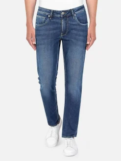 Wam Denim Jeans|Aluin Slim Fit Stone Wash Blue Jeans