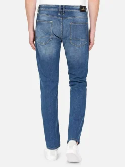 Wam Denim Jeans|Aluin Slim Fit Stone Wash Light Navy Jeans