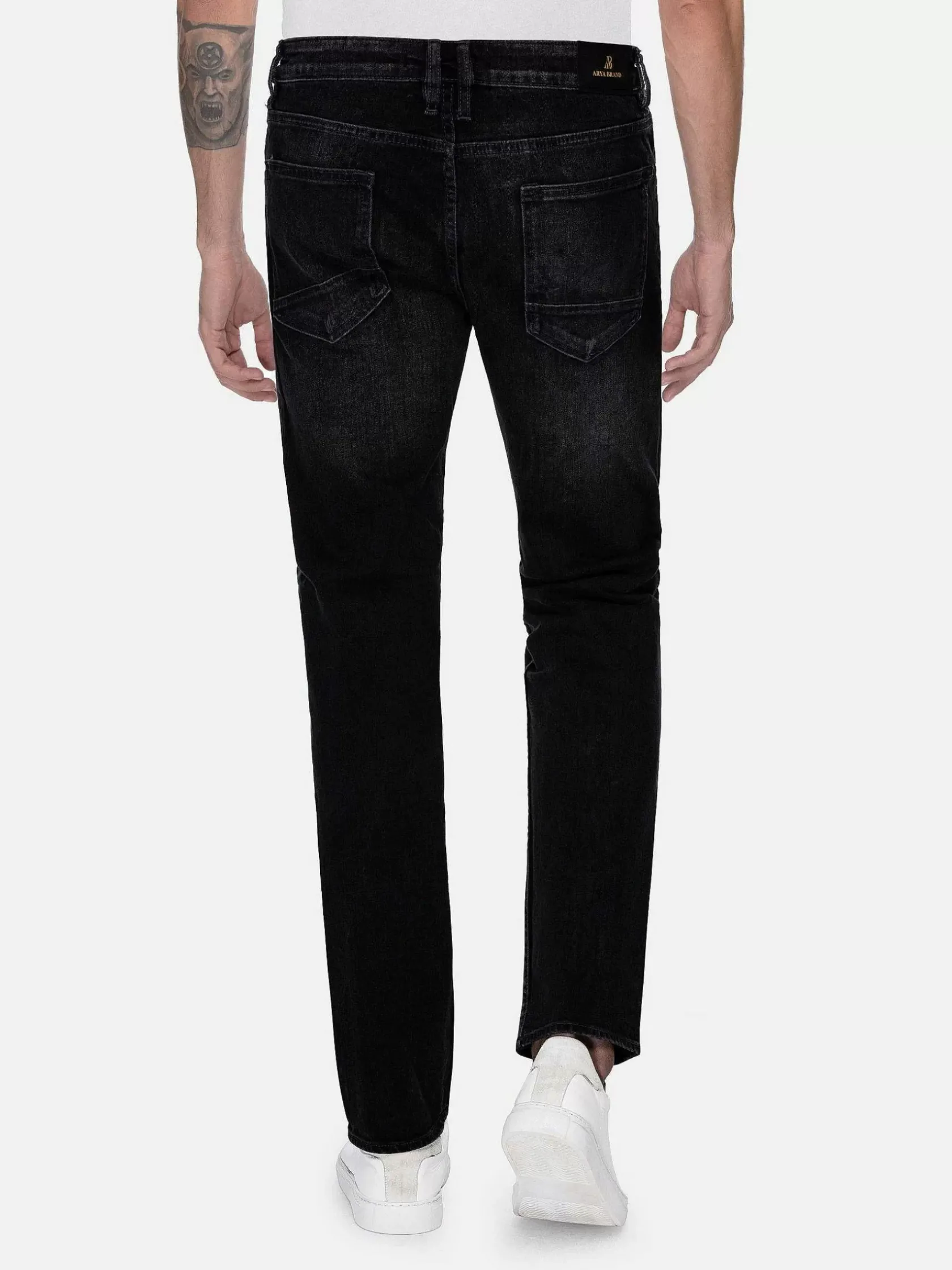 Wam Denim Jeans|Amaud Slim Stretch Anthracite Jeans