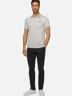 Wam Denim Polo'S|Aney Dynamic Texture Grey Polo