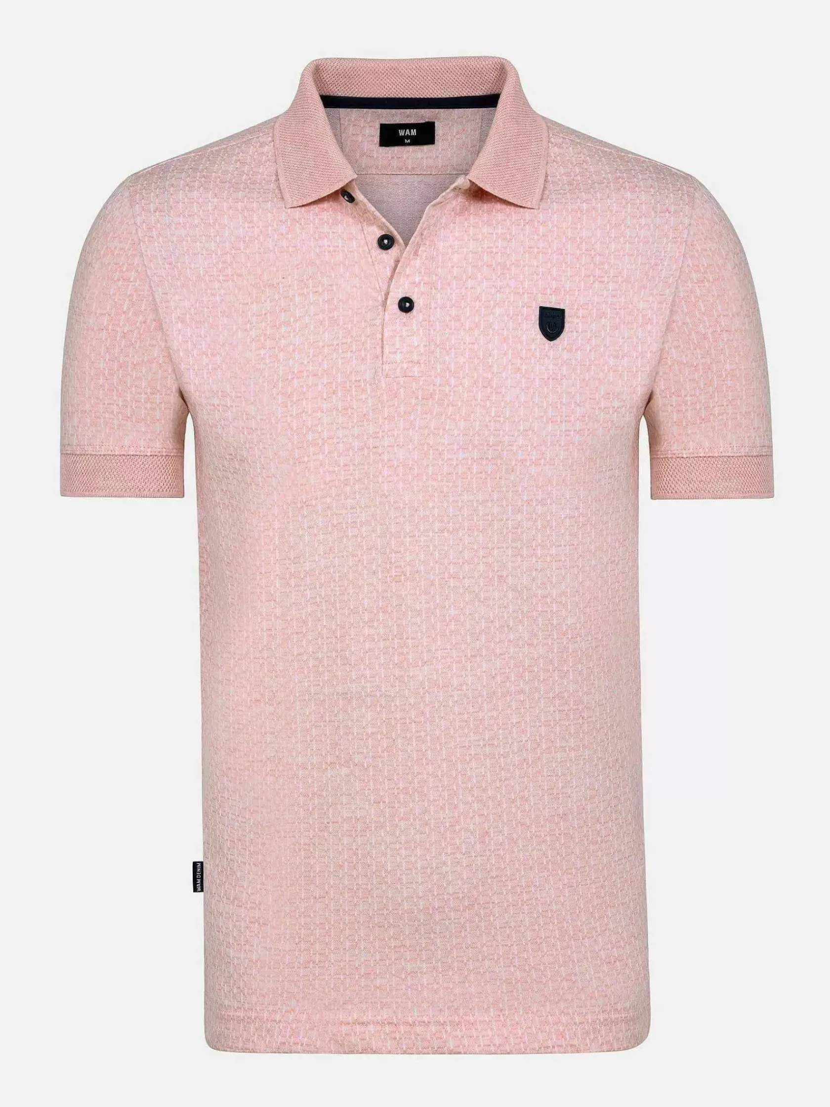 Wam Denim Polo'S|Aney Dynamic Texture Pink Polo