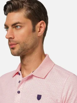 Wam Denim Polo'S|Aney Dynamic Texture Pink Polo