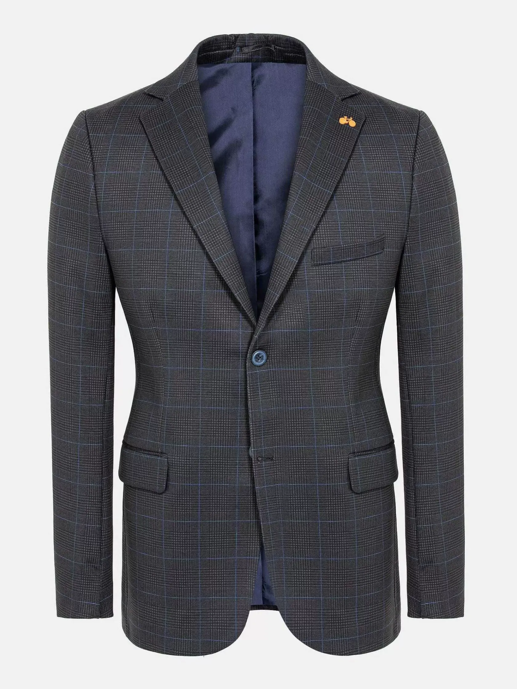 Wam Denim Colberts|Archer Checkered Indigo Navy Colbert