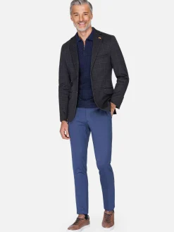 Wam Denim Colberts|Archer Checkered Indigo Navy Colbert
