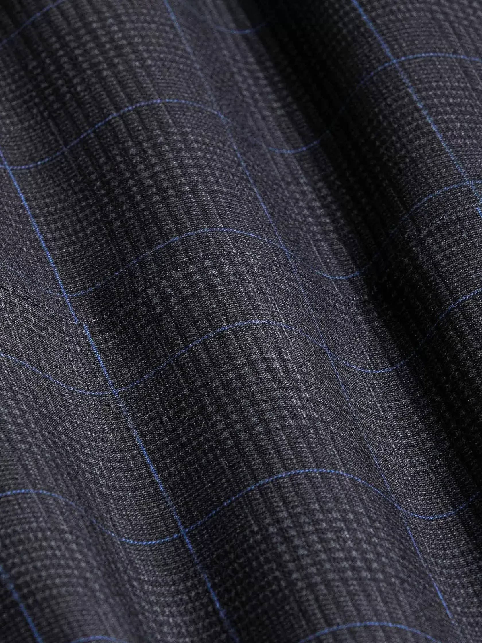 Wam Denim Colberts|Archer Checkered Indigo Navy Colbert