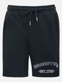 Wam Denim Sweaters|Arlo Stretched Navy Hoodie Shorts Set