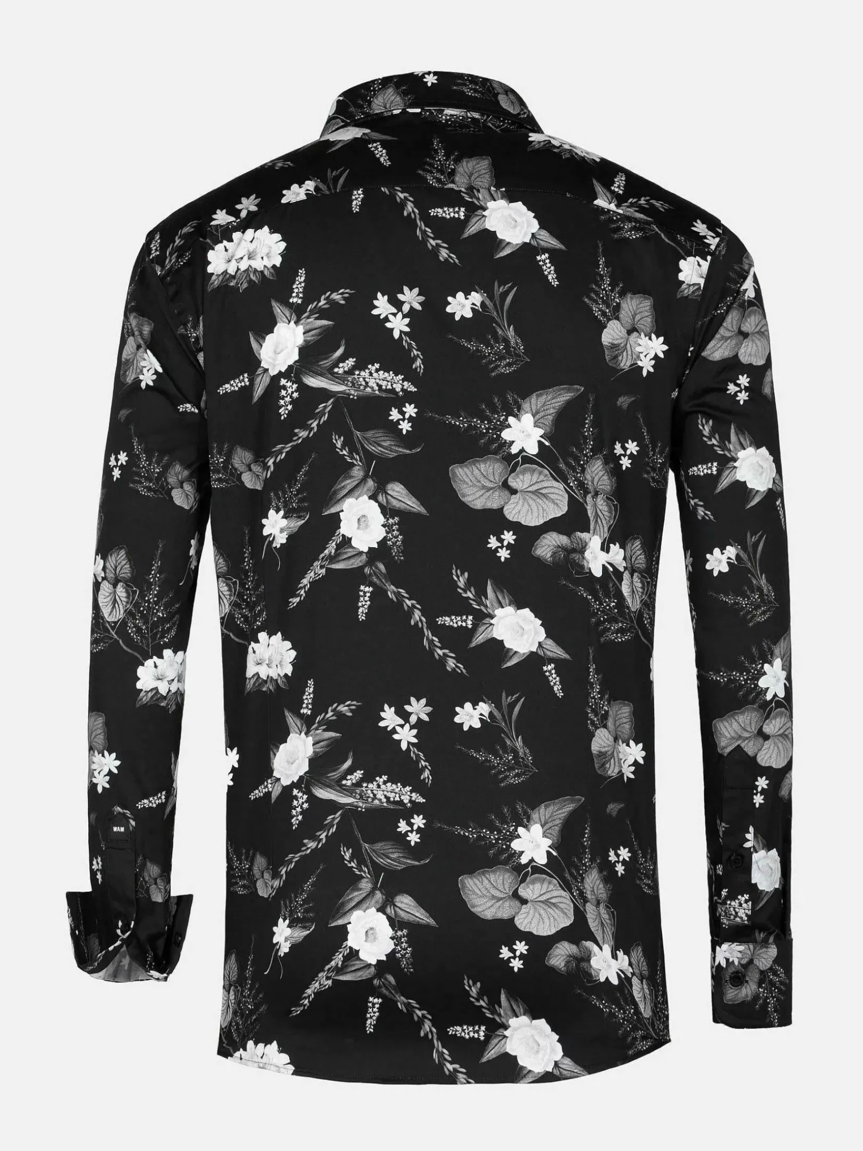 Wam Denim Overhemd Lange Mouwen|Astoria Floral Black Overhemd Lange Mouw