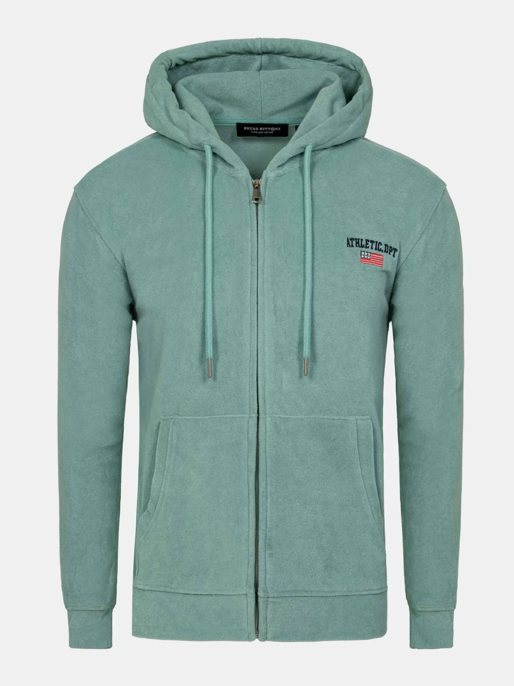 Wam Denim Sweaters|Avery Full Zipped Blue Hoodie Shorts Set