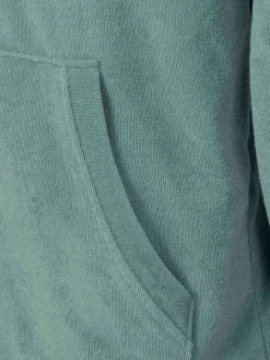Wam Denim Sweaters|Avery Full Zipped Blue Hoodie Shorts Set