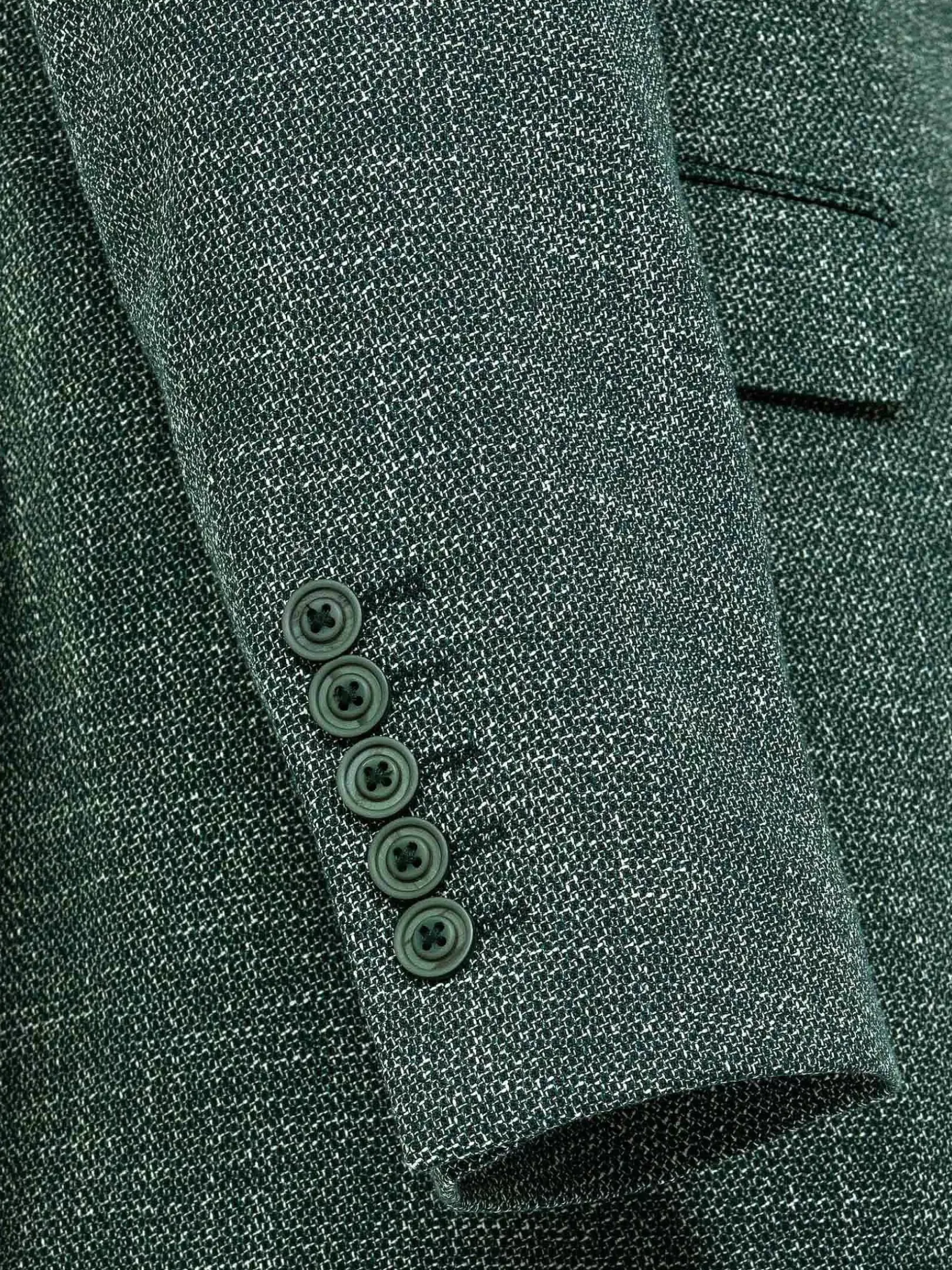 Wam Denim Colberts|Balboa Textured Green Colbert