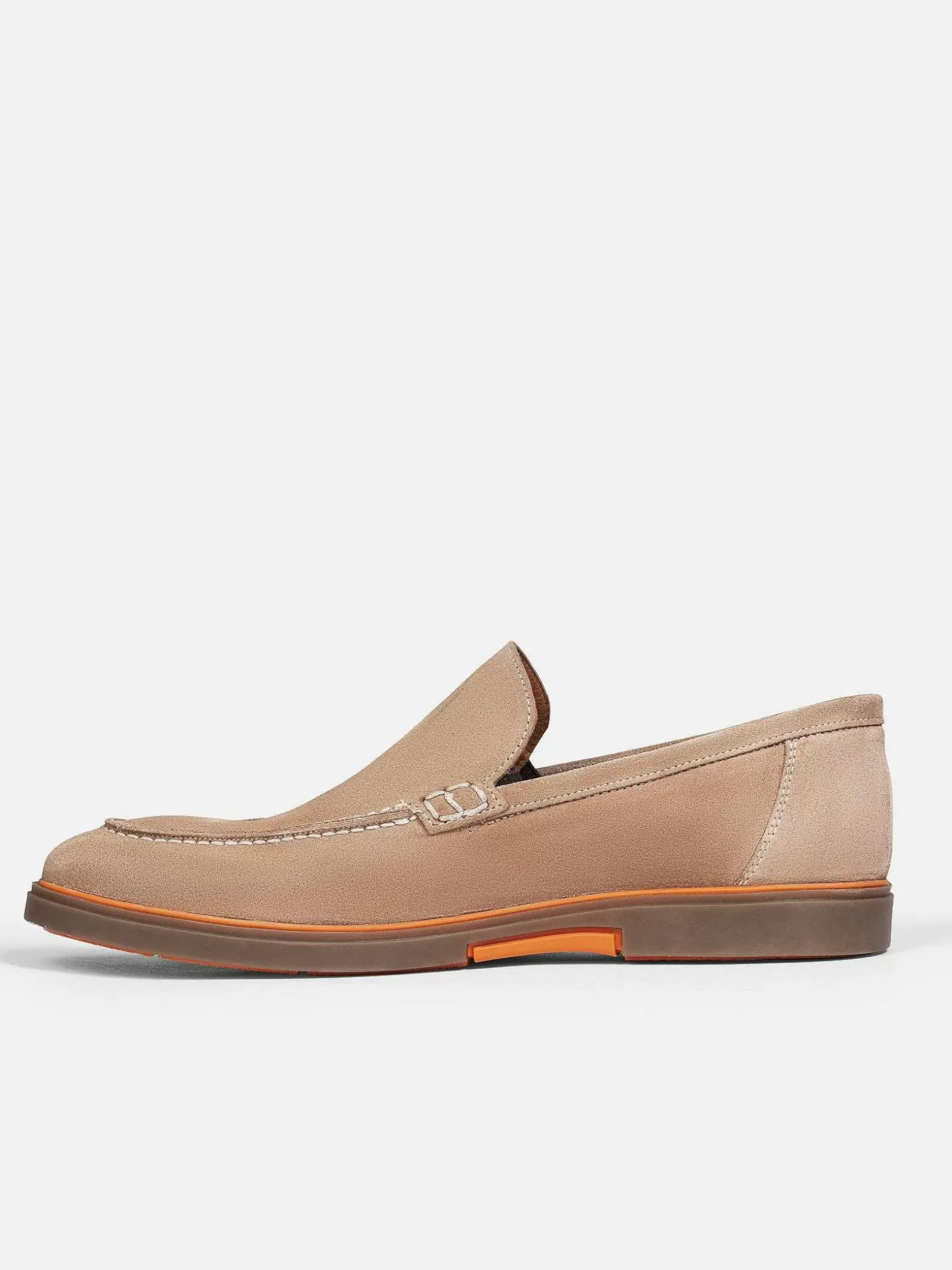 Wam Denim Schoenen|Beige Suede Loafer Schoenen