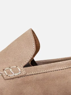 Wam Denim Schoenen|Beige Suede Loafer Schoenen