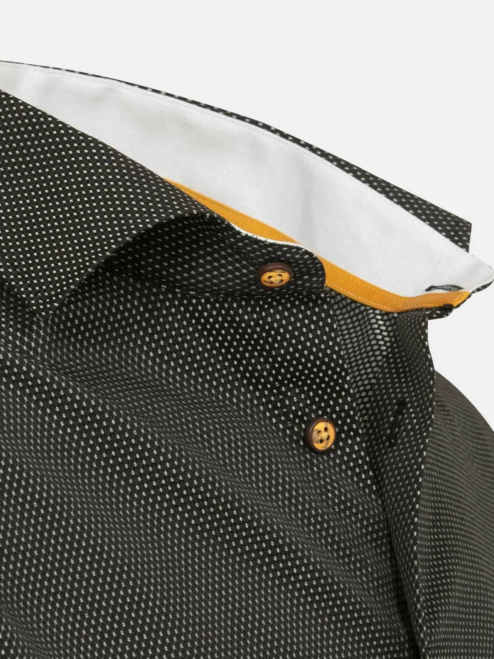 Wam Denim Overhemd Lange Mouwen|Bentley Regular Fit Black Overhemd