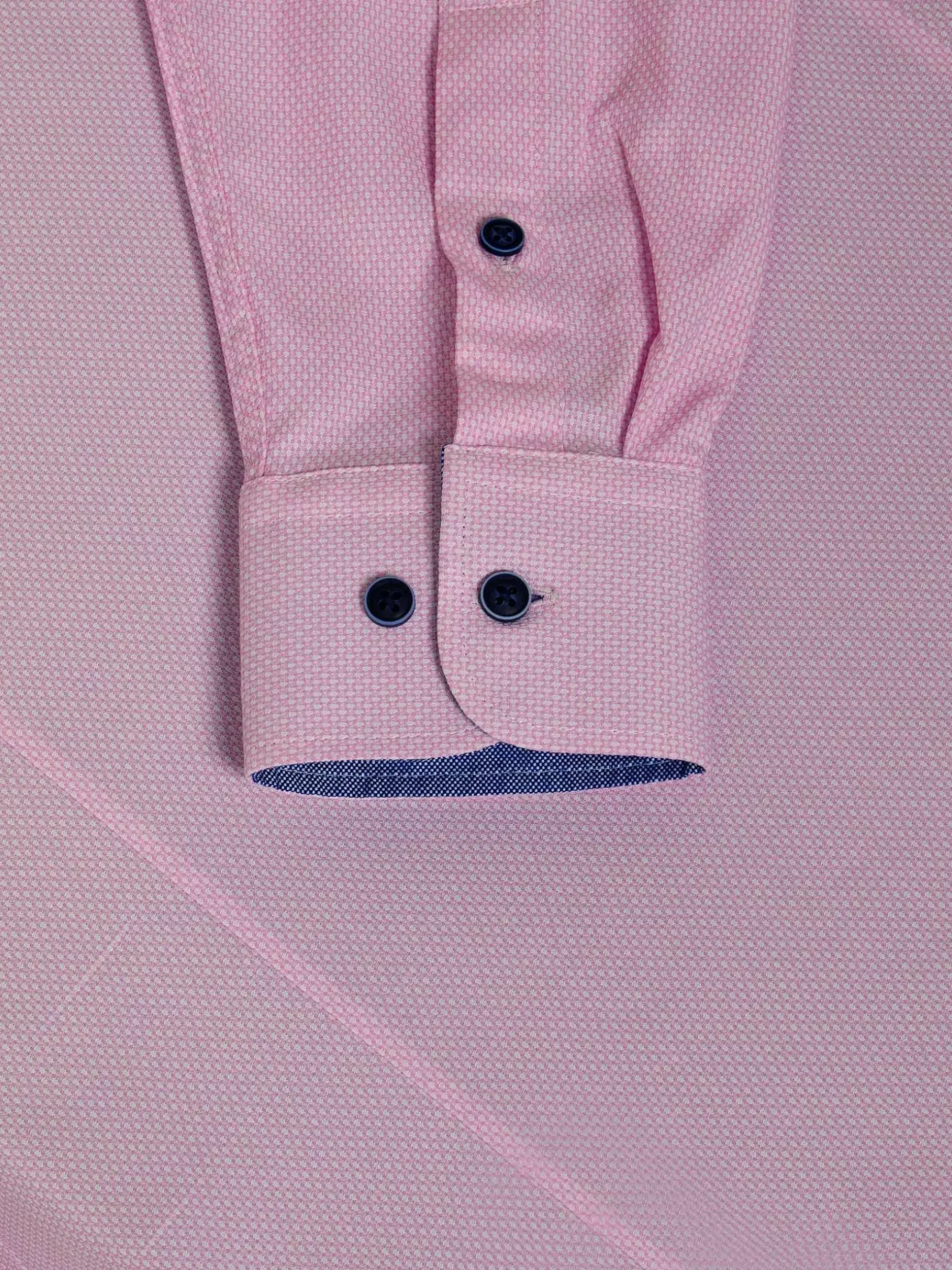 Wam Denim Overhemd Lange Mouwen|Bentley Regular Fit Pink Overhemd