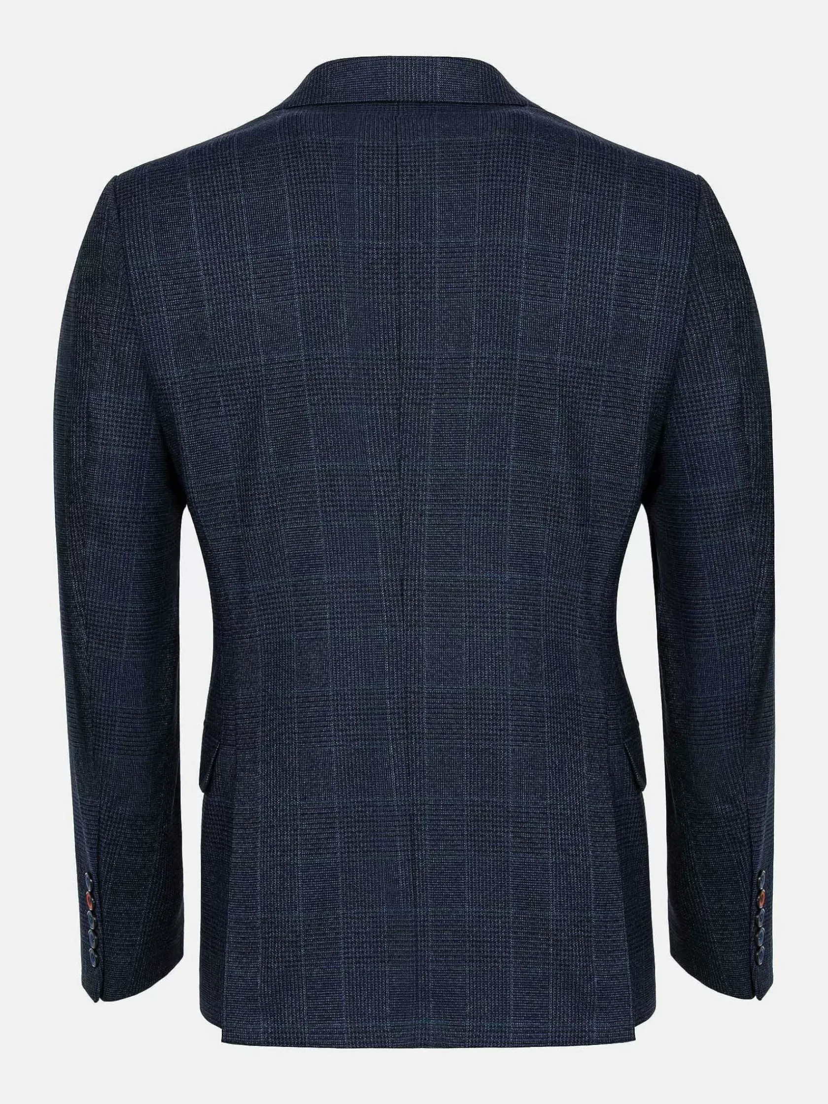 Wam Denim Colberts|Branco Micro Patterned Navy Blazer