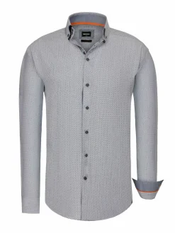 Wam Denim Overhemd Lange Mouwen|Braxton Regular Fit Light Blue Overhemd