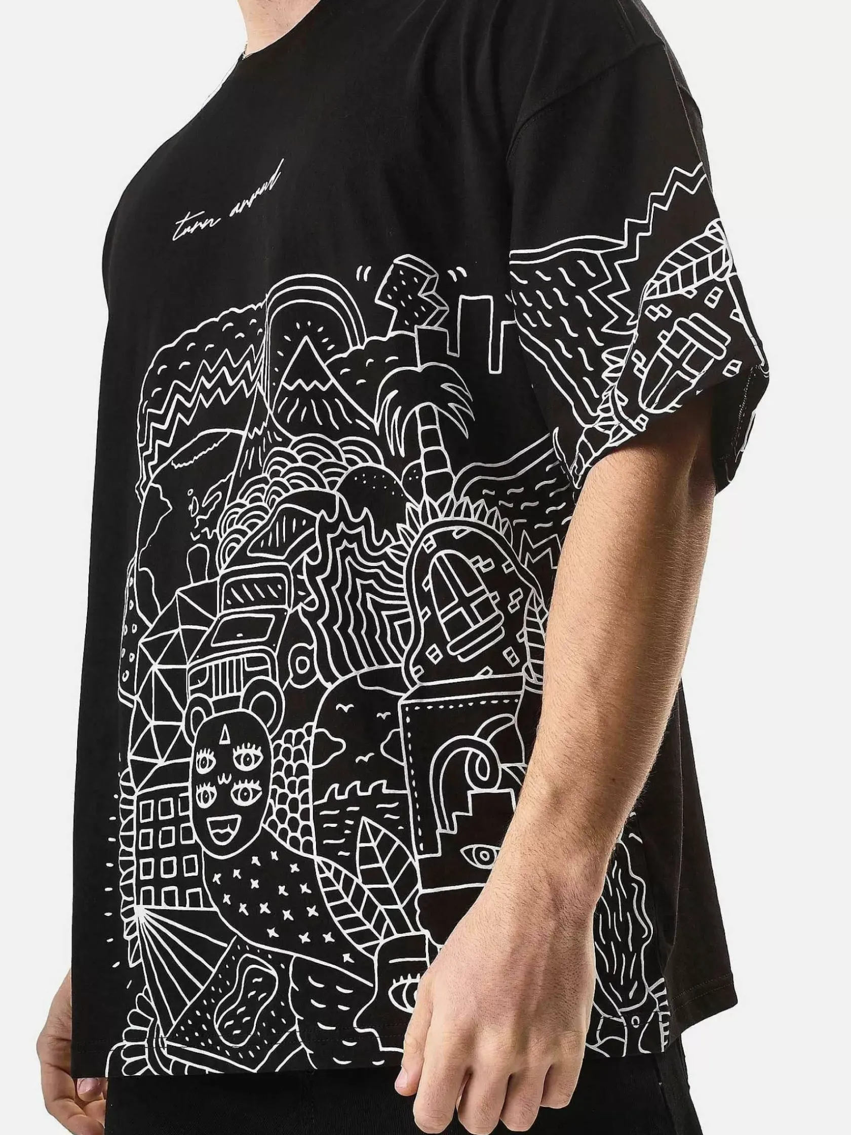 Wam Denim Streetwear|Brecken Black T-Shirt