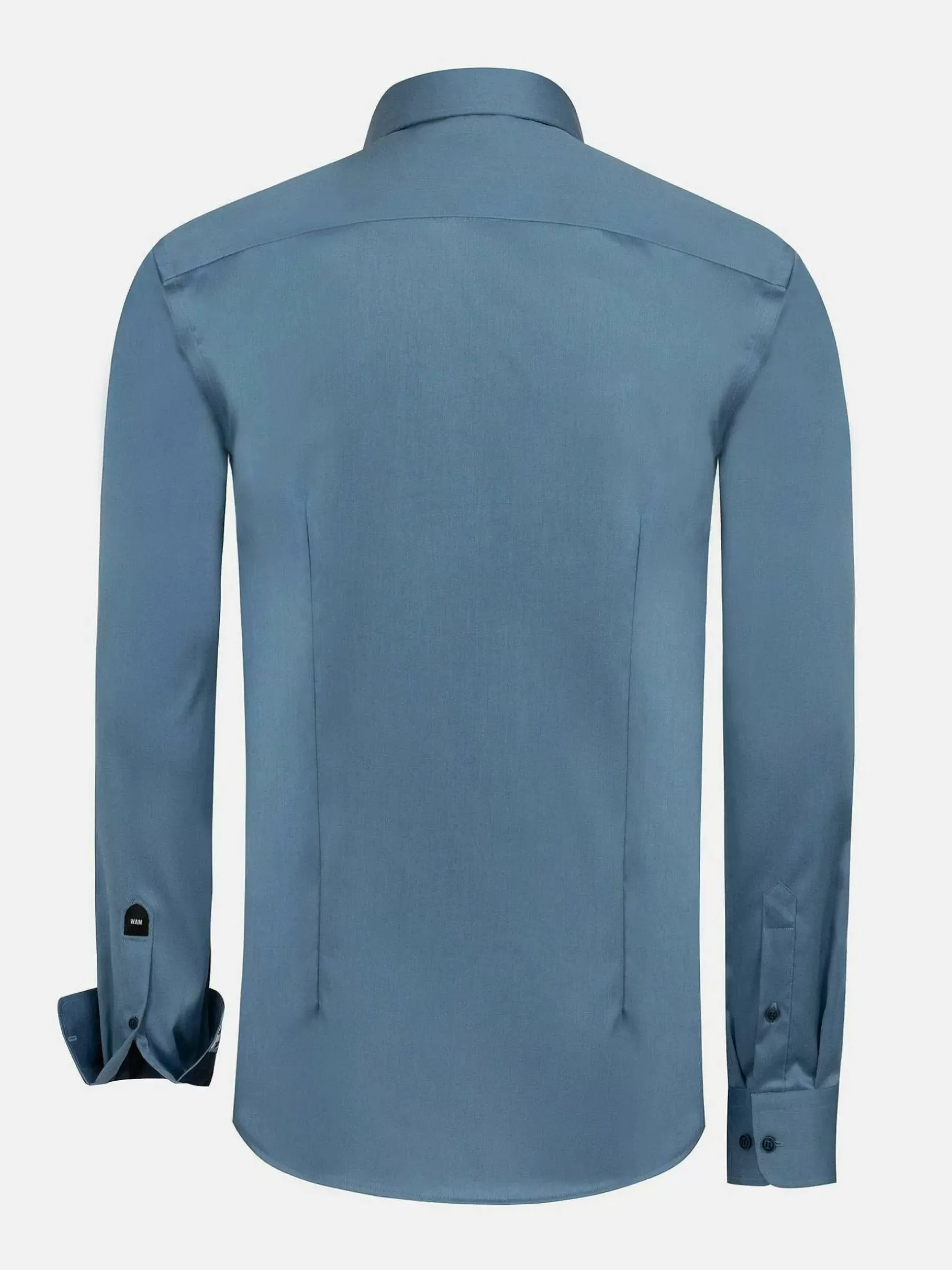 Wam Denim Overhemd Lange Mouwen|Caesar Light Indigo Overhemd