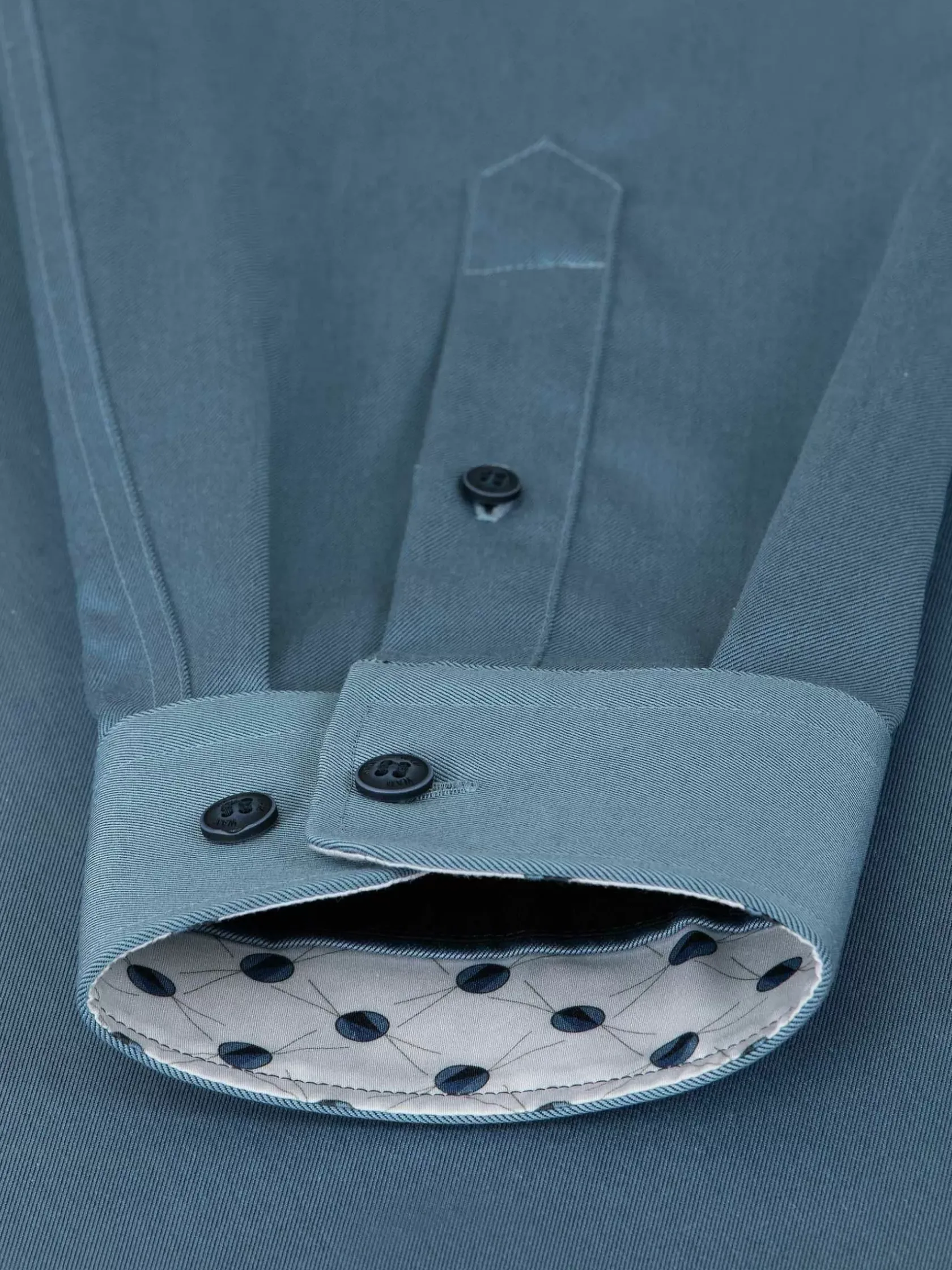Wam Denim Overhemd Lange Mouwen|Caesar Light Indigo Overhemd