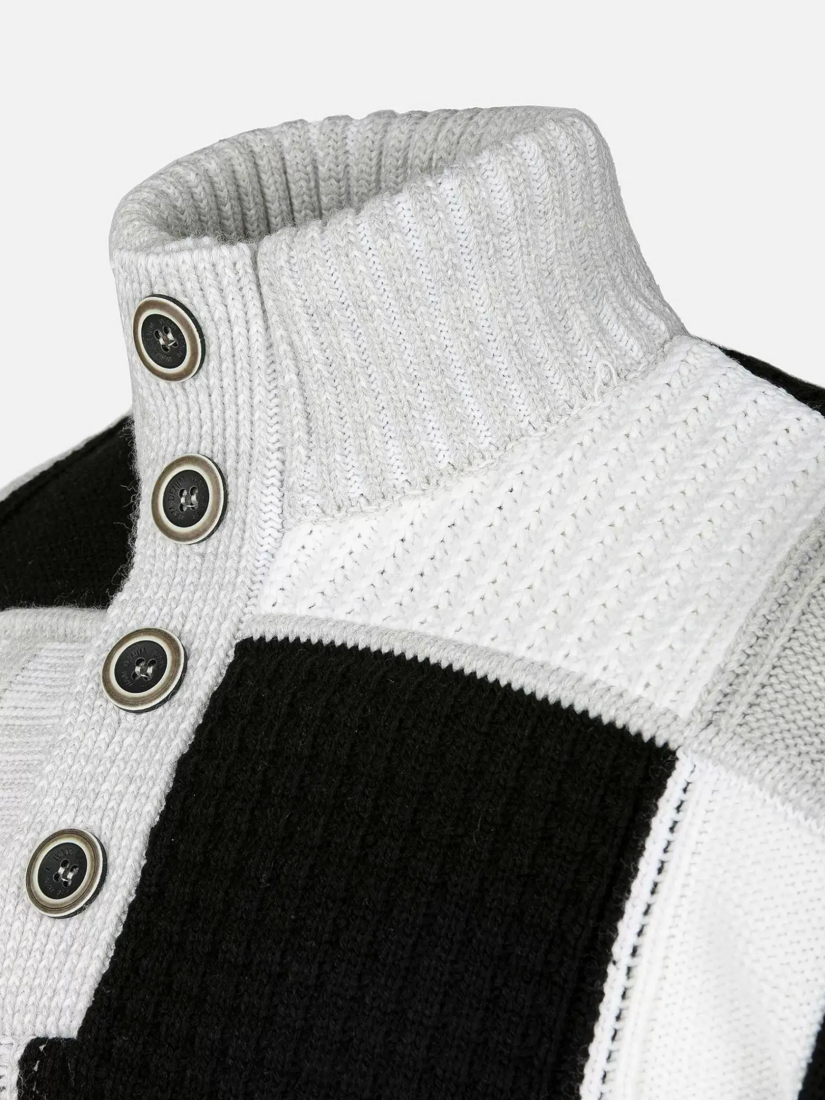 Wam Denim Truien|Cambridge Pattern Black White Truien