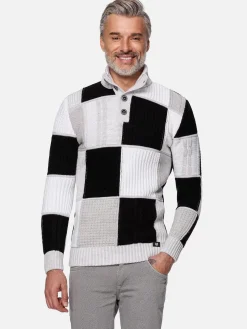 Wam Denim Truien|Cambridge Pattern Black White Truien