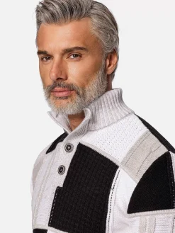 Wam Denim Truien|Cambridge Pattern Black White Truien