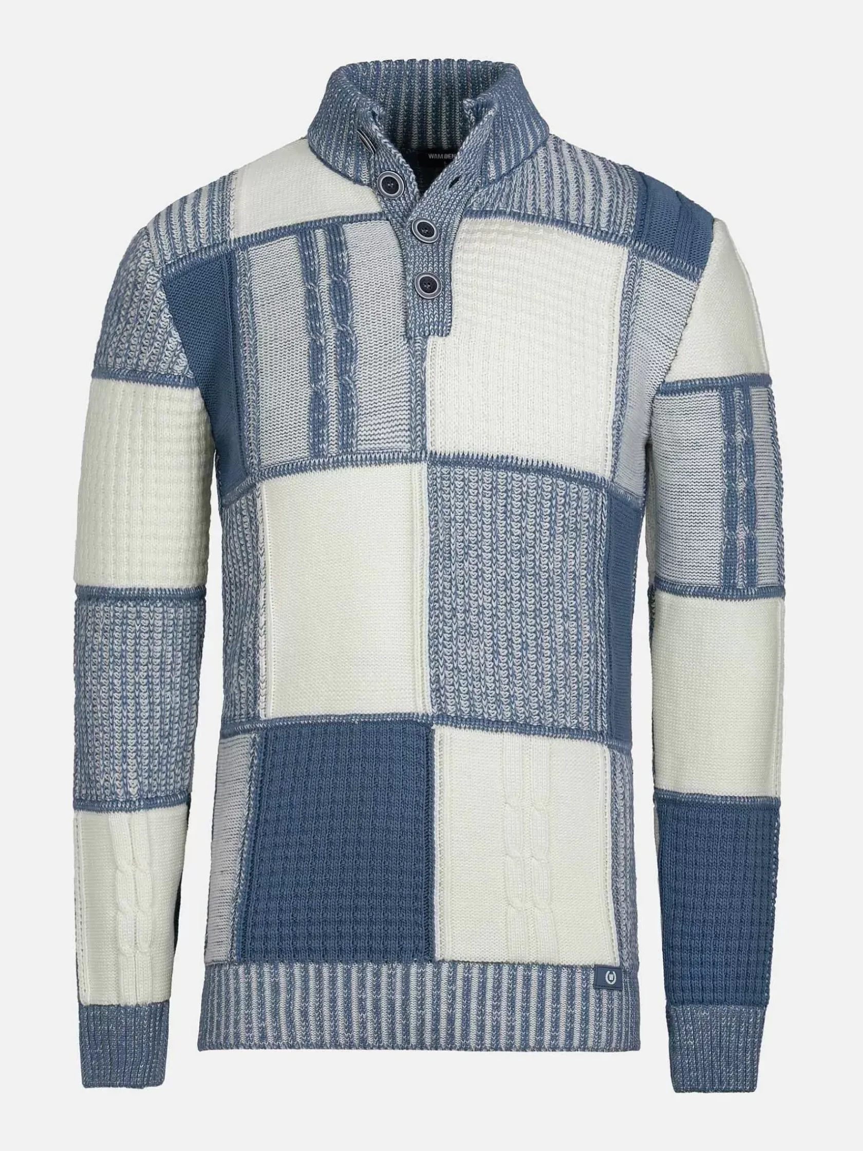 Wam Denim Truien|Cambridge Pattern Blue White Truien