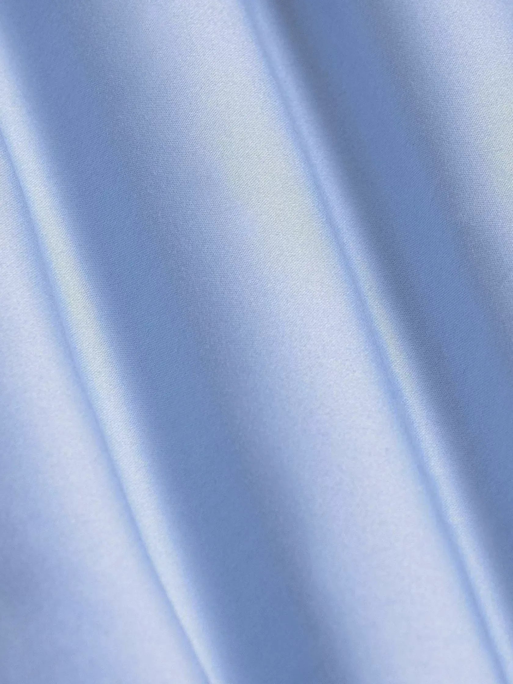 Wam Denim Overhemd Lange Mouwen|Catalina Blue Solid Overhemd Lange Mouw