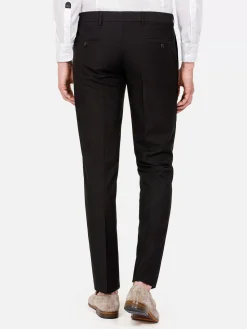 Wam Denim Pantalons|Comfort Slim Fit Black Pantalon