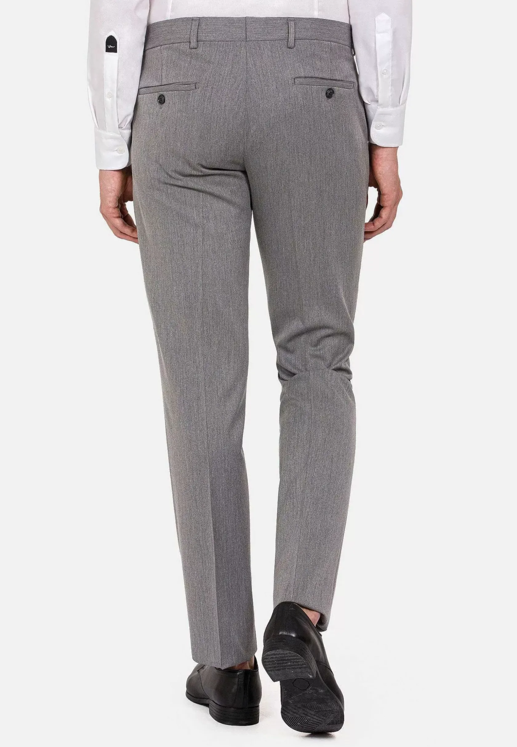 Wam Denim Pantalons|Comfort Slim Fit Grey Pantalon