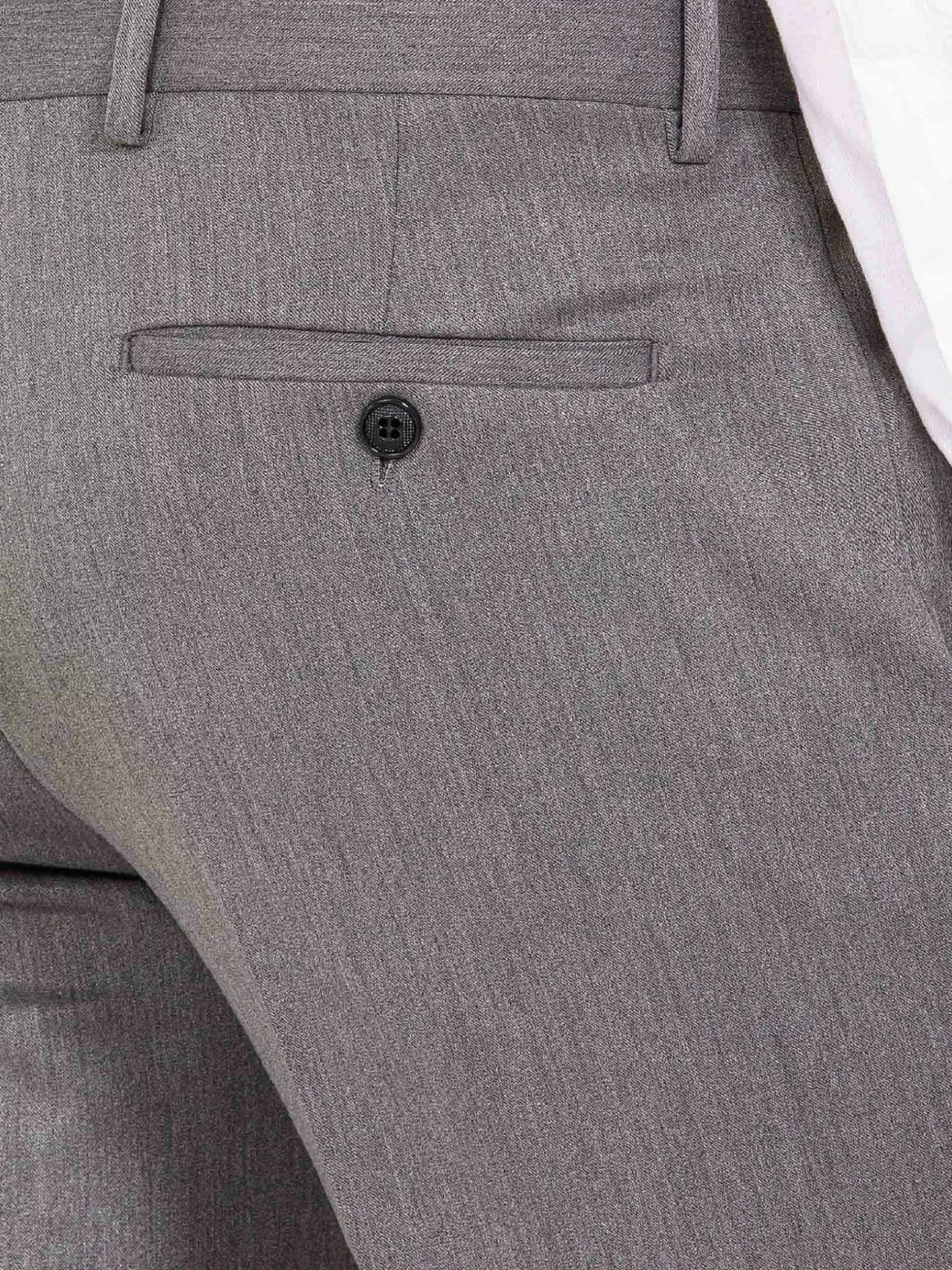 Wam Denim Pantalons|Comfort Slim Fit Grey Pantalon