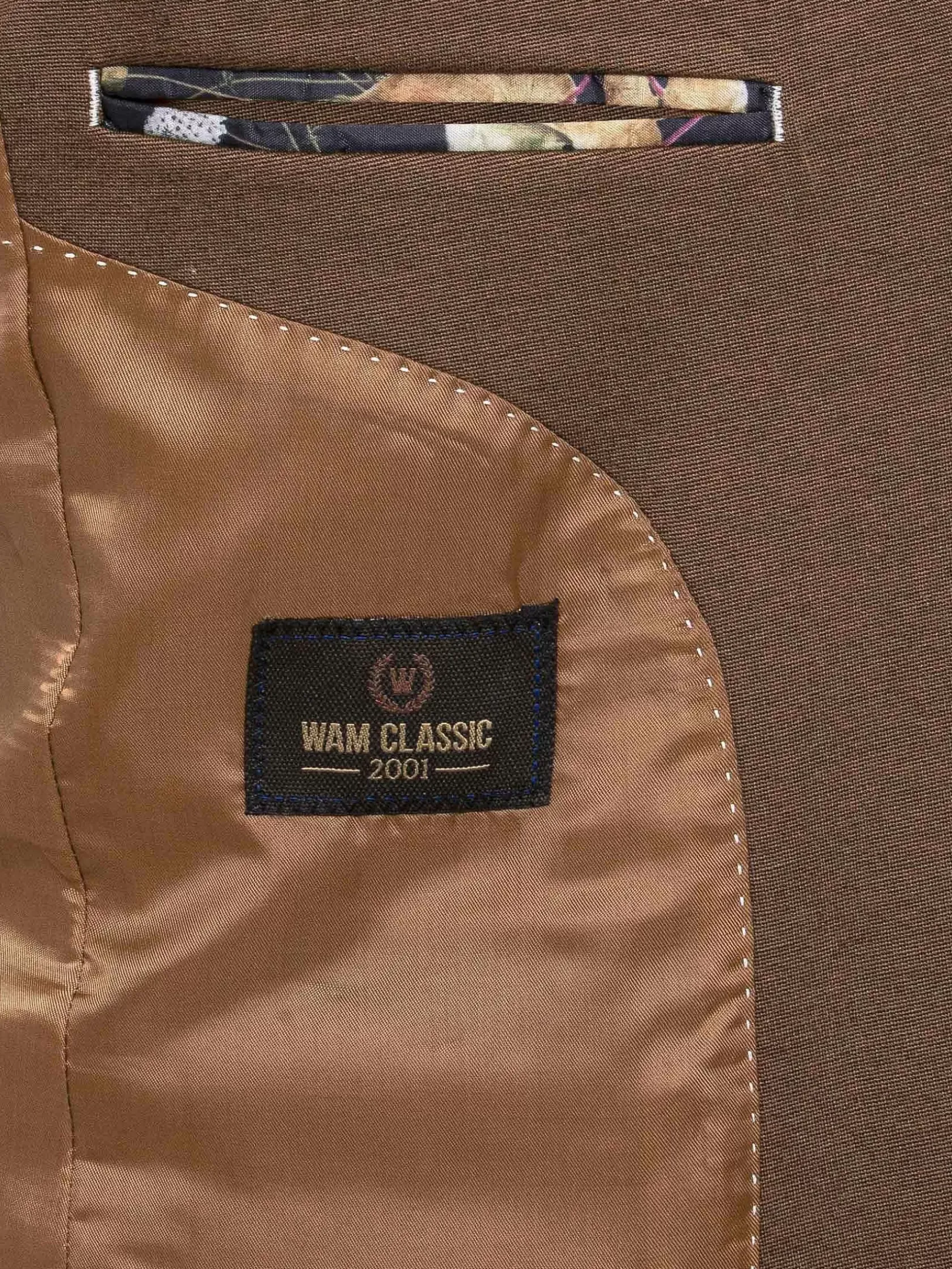 Wam Denim Colberts|Crouse Wide Lapel Brown Colbert