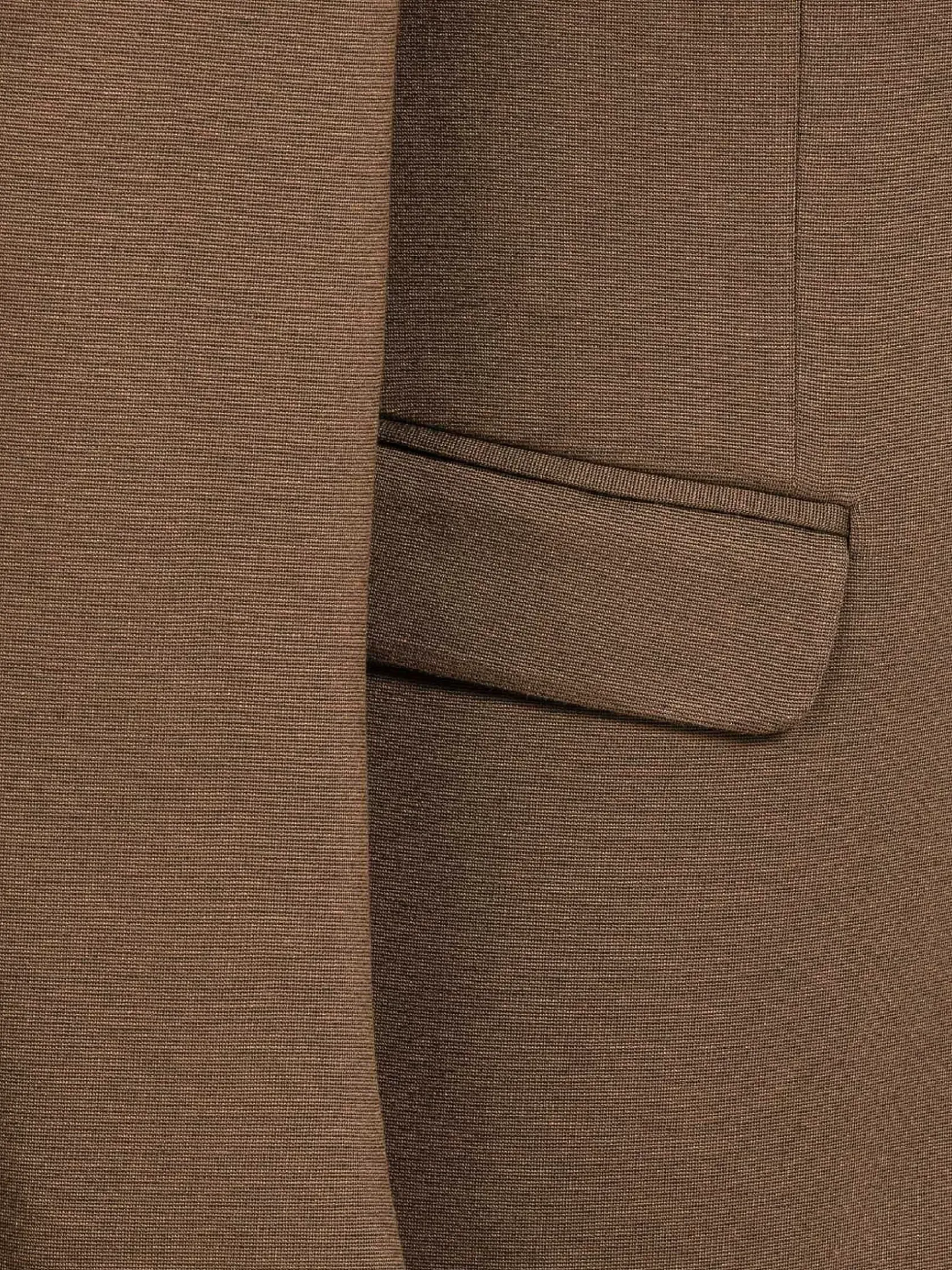 Wam Denim Colberts|Crouse Wide Lapel Brown Colbert