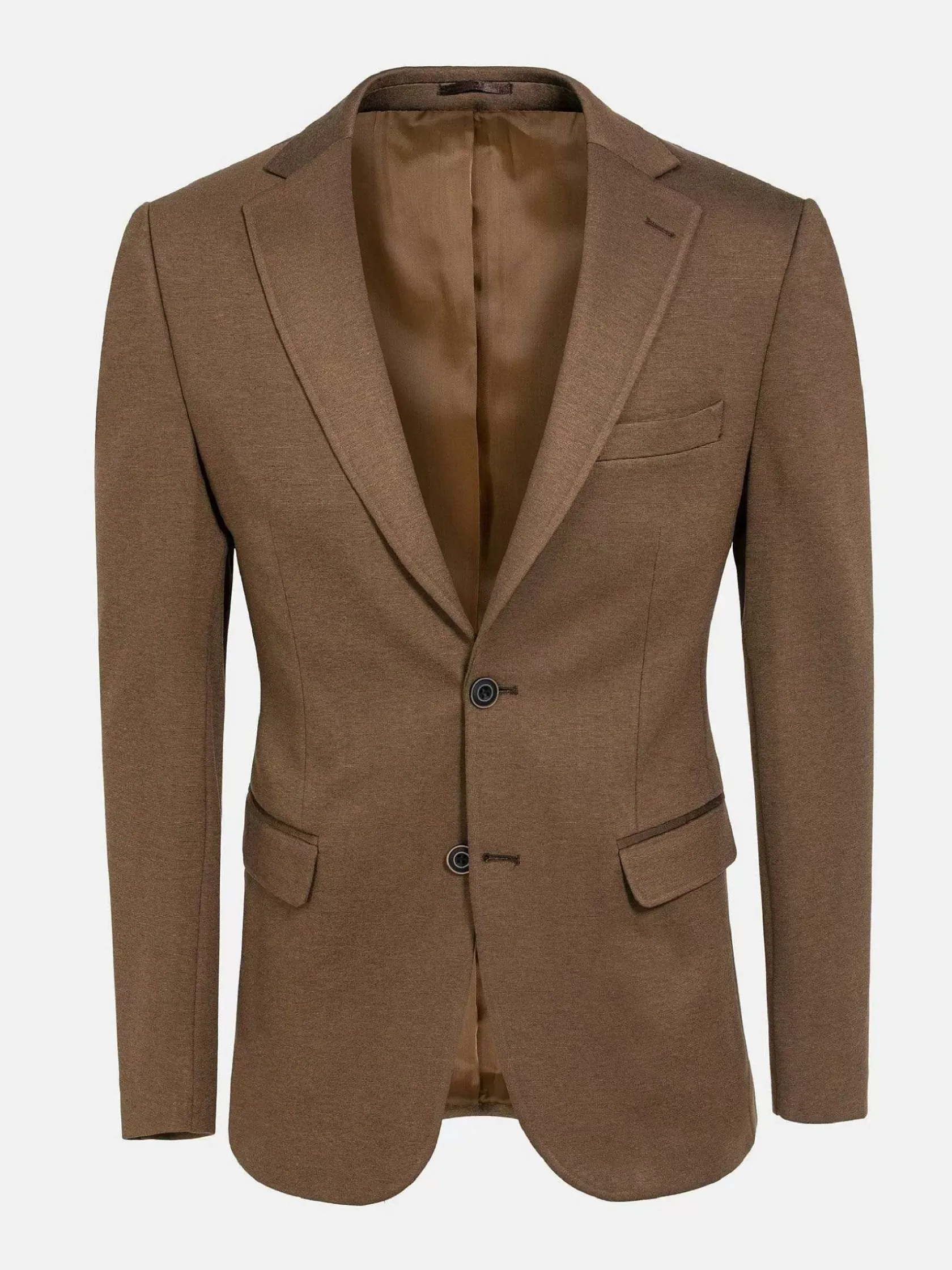 Wam Denim Colberts|Crouse Wide Lapel Brown Colbert