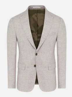 Wam Denim Colberts|Cullen Single Breast Beige Colbert