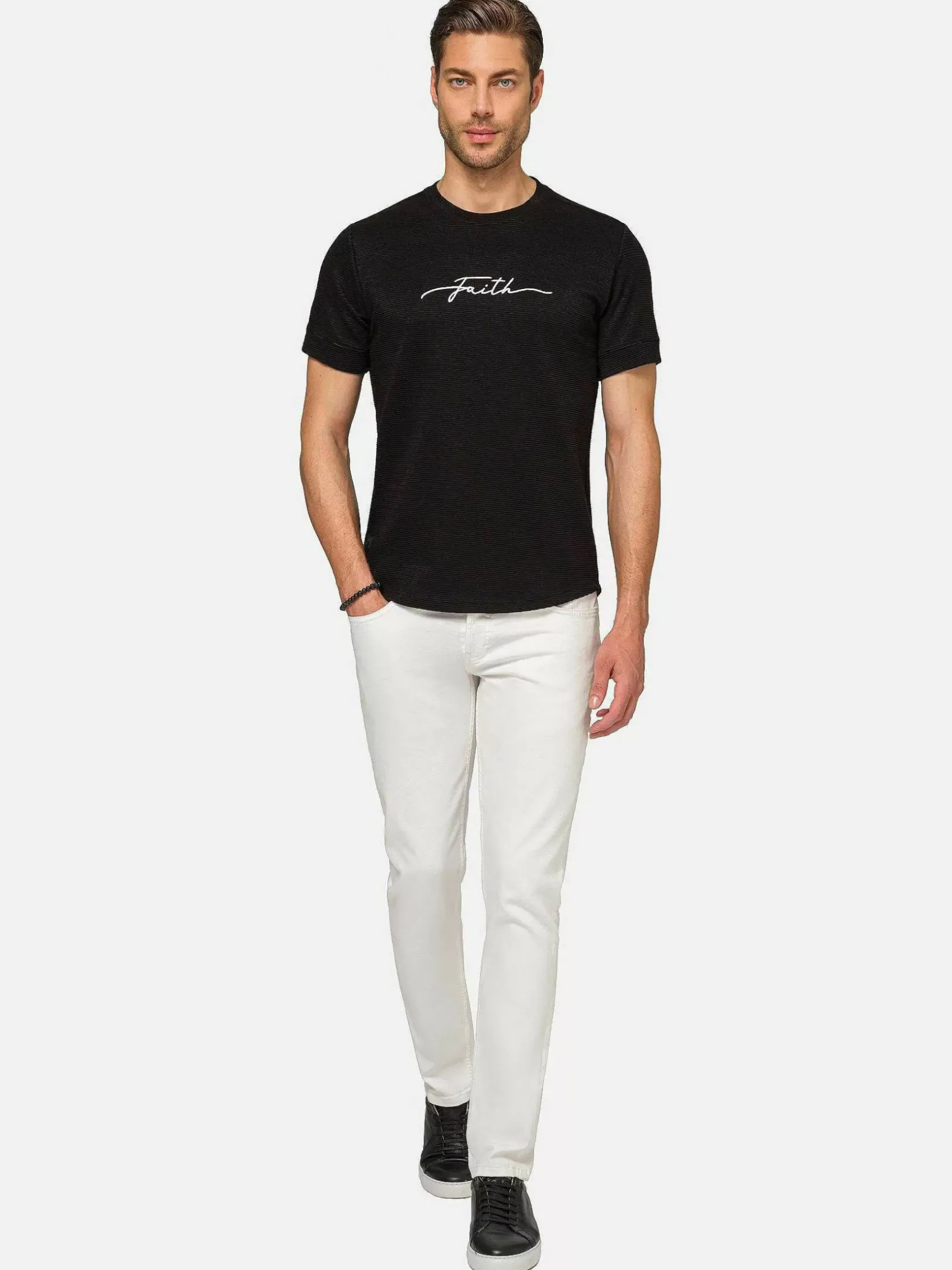 Wam Denim T-Shirts|Dambas Signature Crew Neck T-Shirt Black