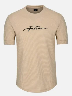 Wam Denim T-Shirts|Dambas Signature Crew Neck T-Shirt Beige