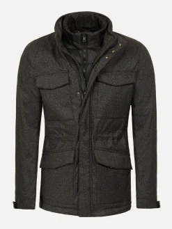 Wam Denim Winterjassen|Dean Modern Fit Winter Anthracite Jassen