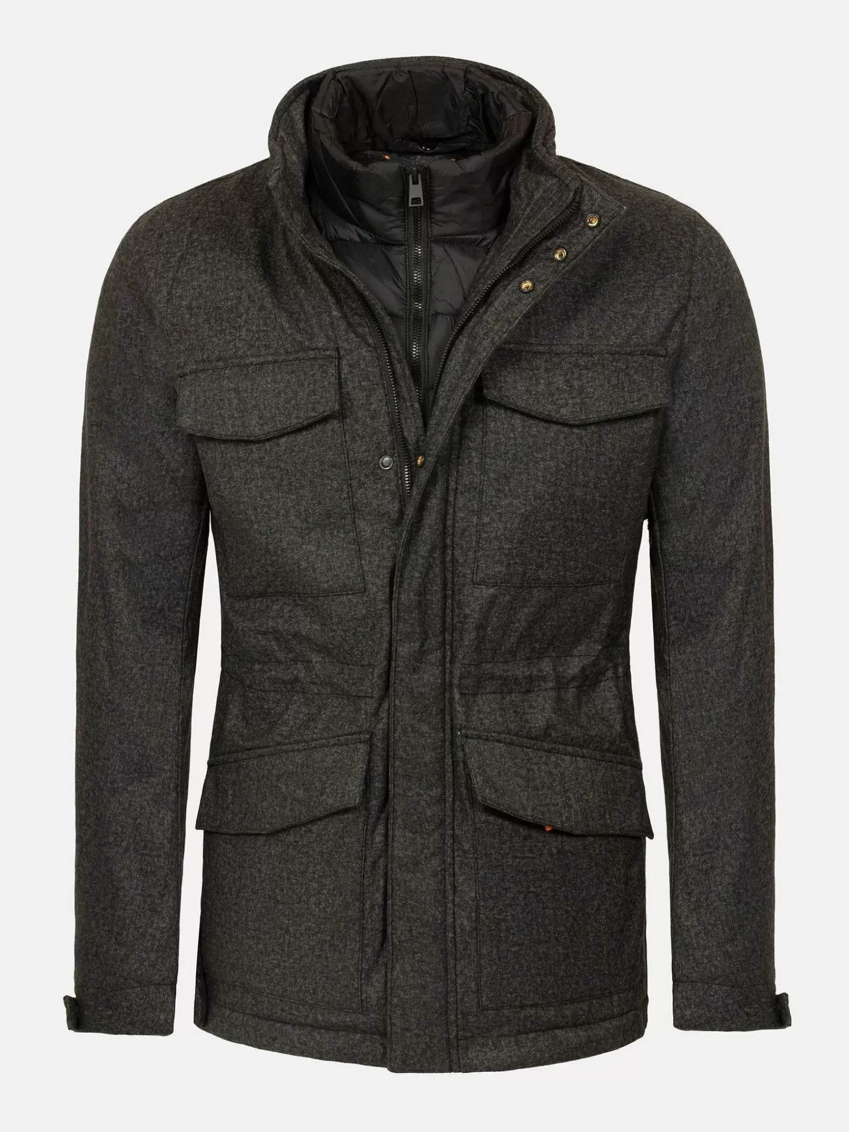 Wam Denim Winterjassen|Dean Modern Fit Winter Anthracite Jassen
