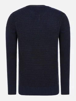 Wam Denim Truien|Dover Slim Fit V-Neck Navy Truien