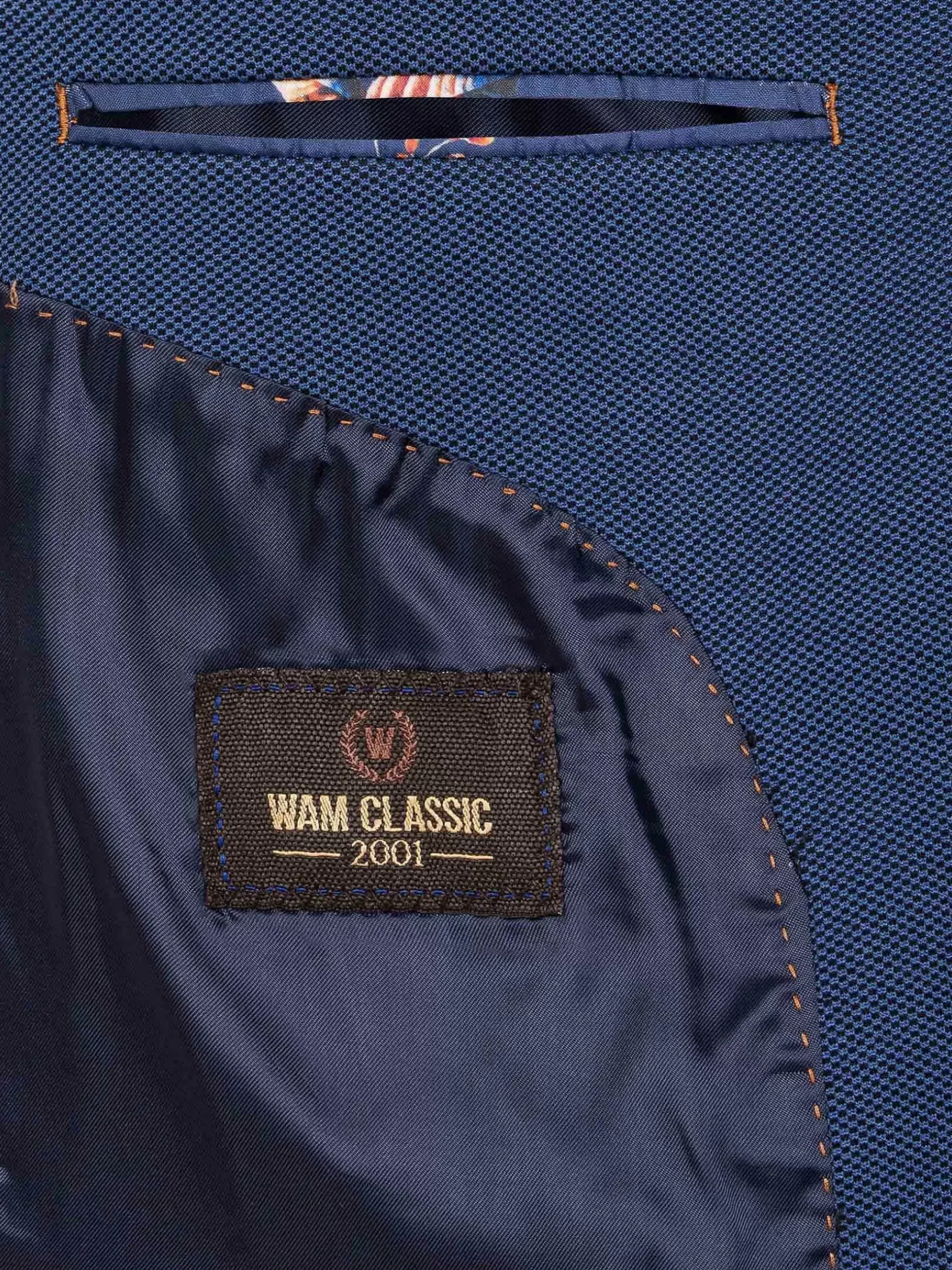Wam Denim Colberts|Dwayne Notched Lapel Light Navy Colbert