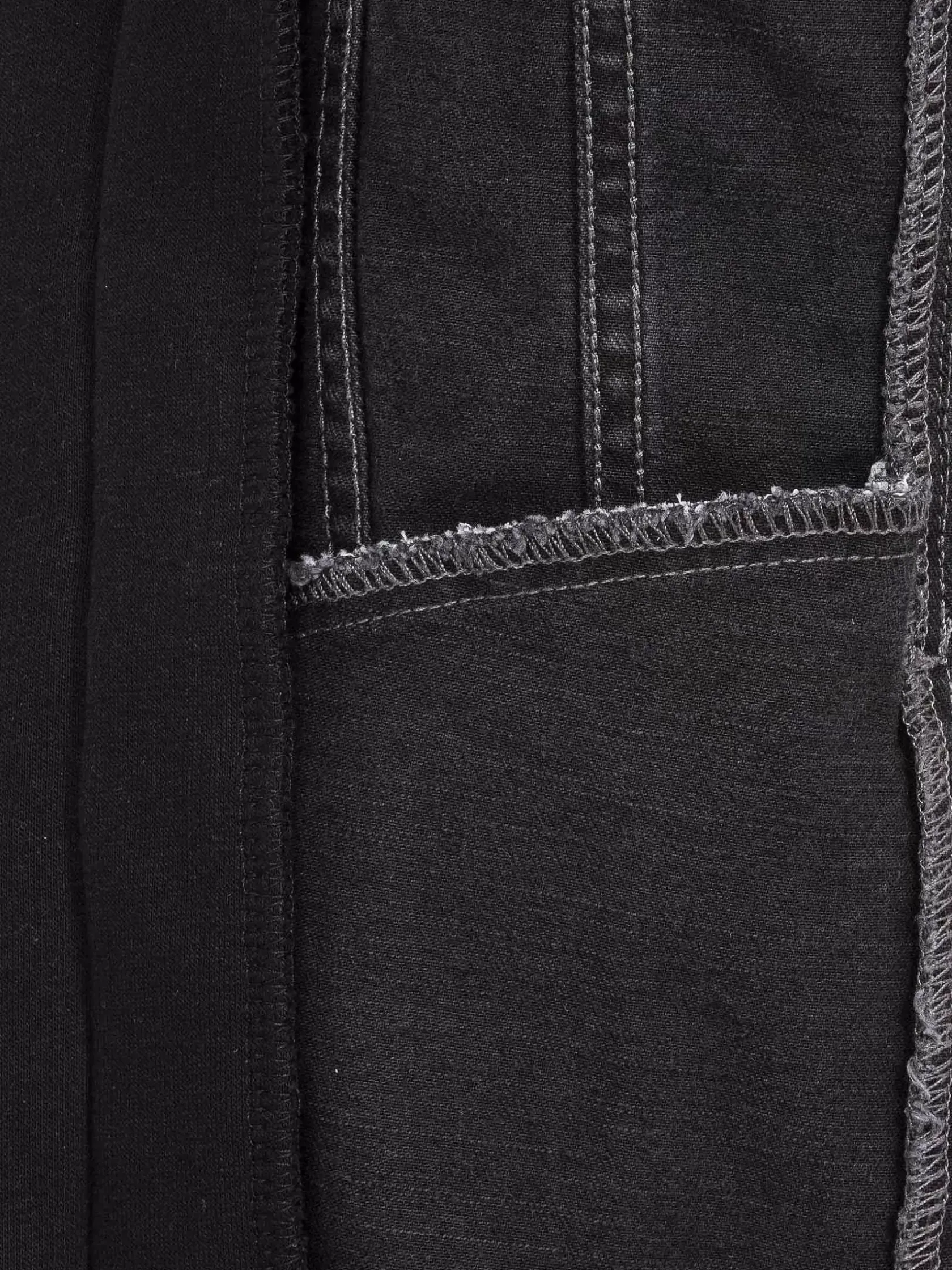 Wam Denim Vesten|Echten Slim Fit Hoodie Black Vesten