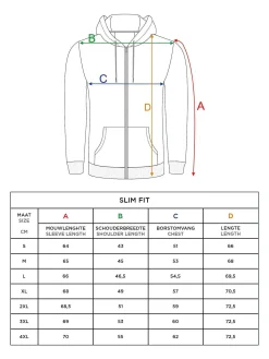Wam Denim Vesten|Echten Slim Fit Hoodie Navy Vesten