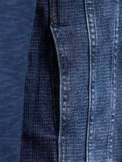 Wam Denim Vesten|Echten Slim Fit Hoodie Navy Vesten
