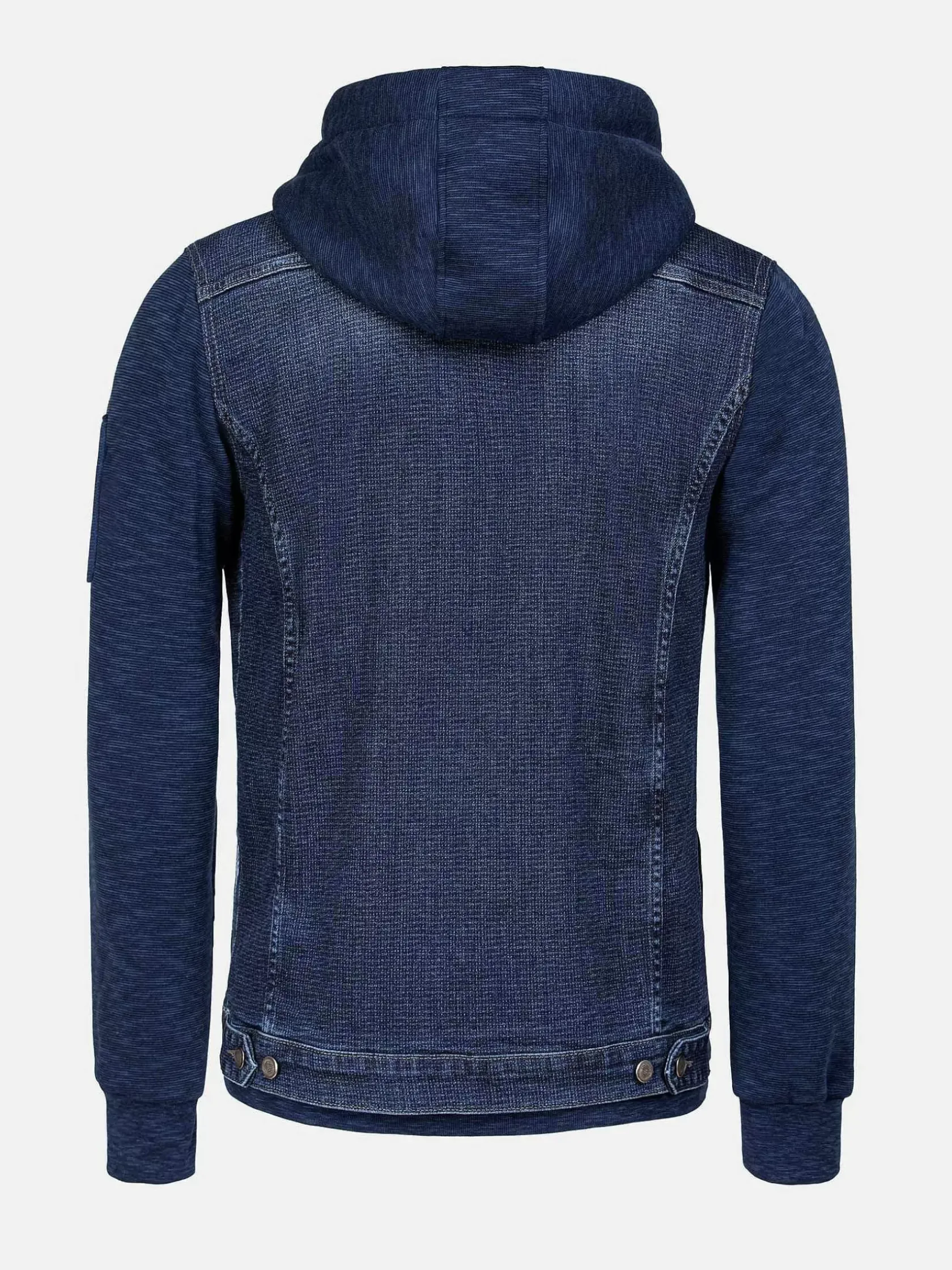 Wam Denim Vesten|Echten Slim Fit Hoodie Navy Vesten