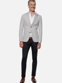 Wam Denim Colberts|Engima Patch Pocket Slim Light Grey Colbert