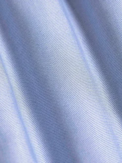 Wam Denim Overhemd Lange Mouwen|Flers Double Collar Blue Overhemd Lange Mouw