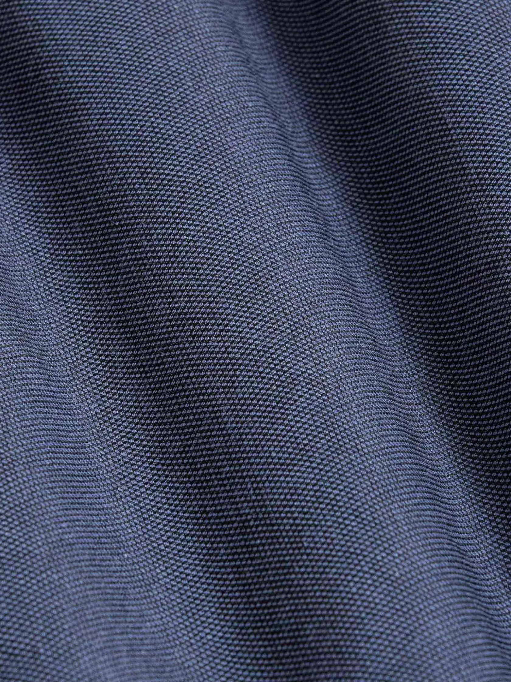 Wam Denim Overhemd Lange Mouwen|Flers Double Collar Dark Indigo Overhemd Lange Mouw